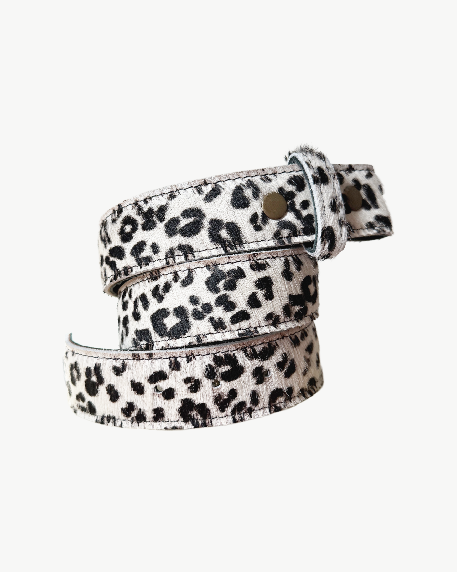 White Leopard Belt