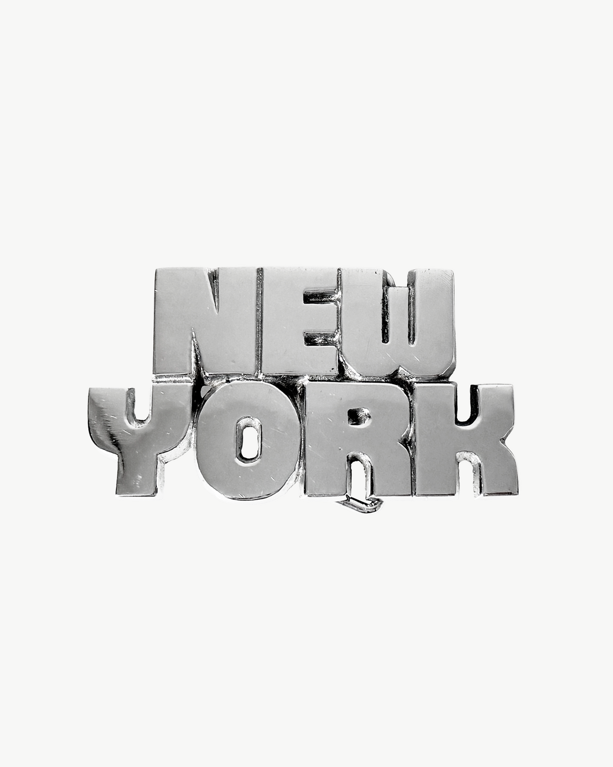 New York Silver Vintage Buckle