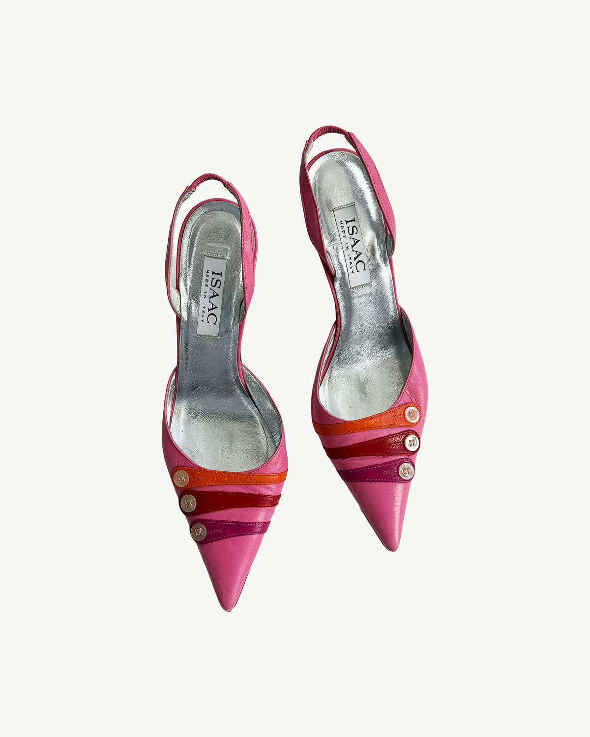 Pink Button Heels