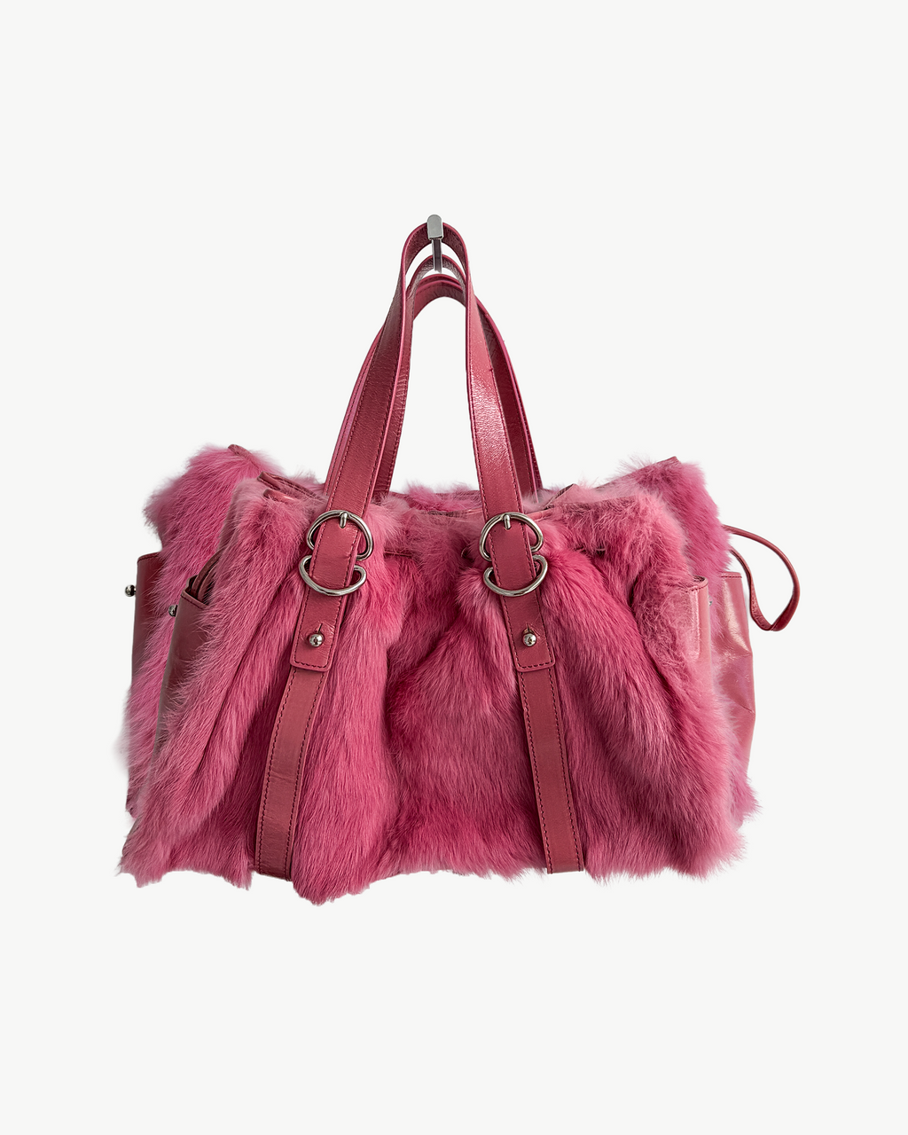 Pink Fur Tote