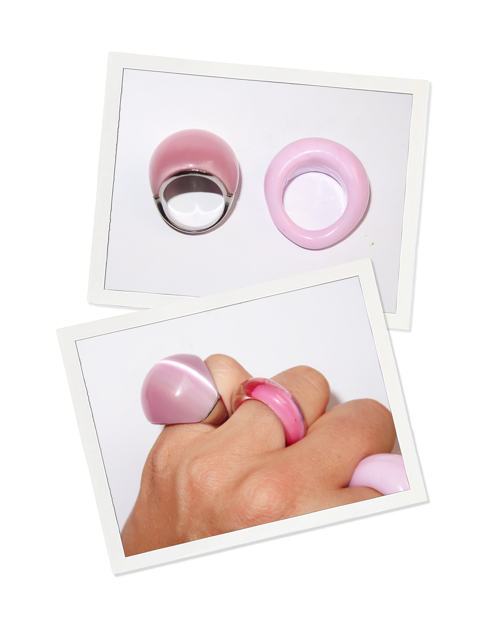 Pink Cat's Eye Ring