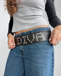 Studded Tie Belt