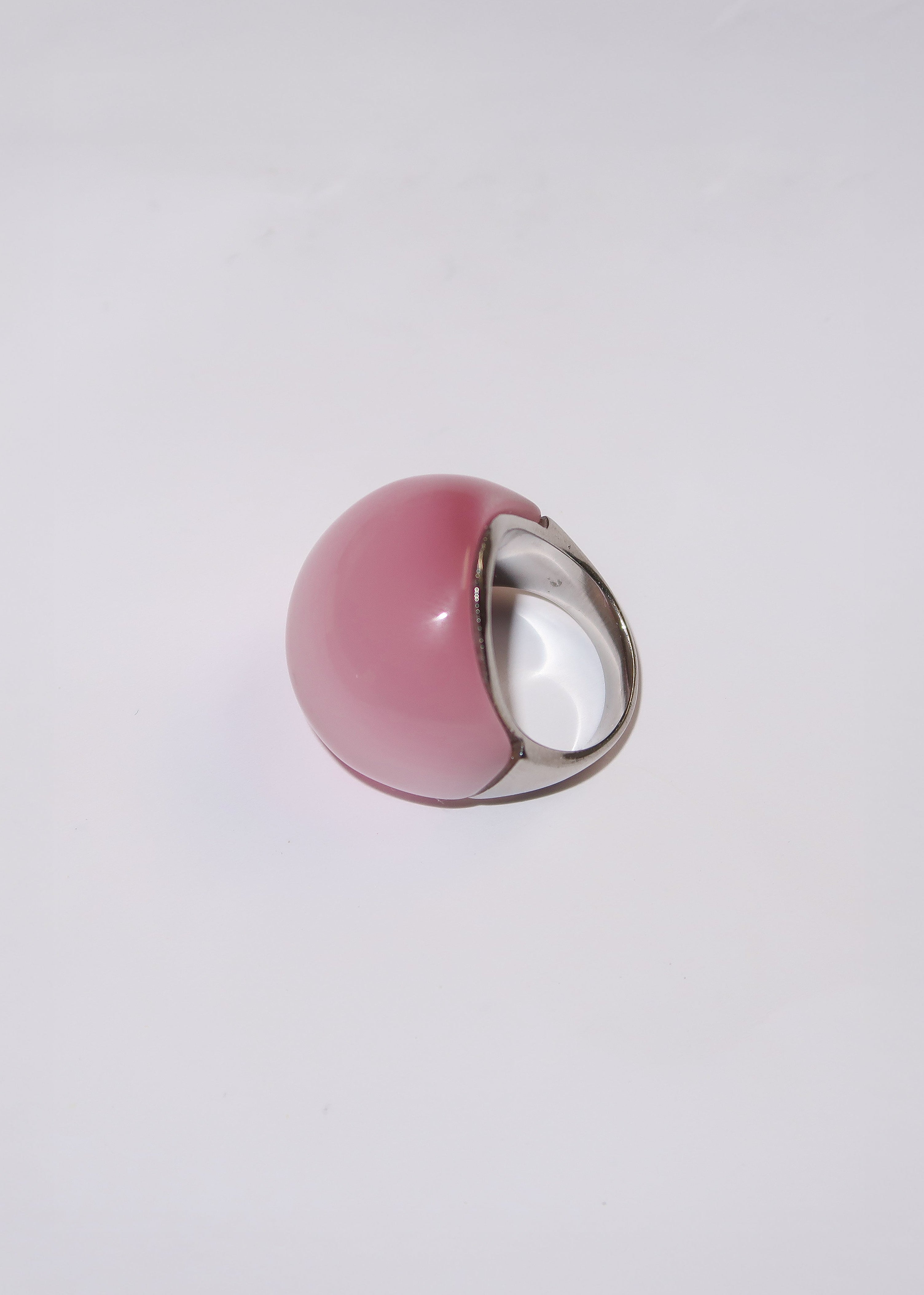 Pink Cat's Eye Ring