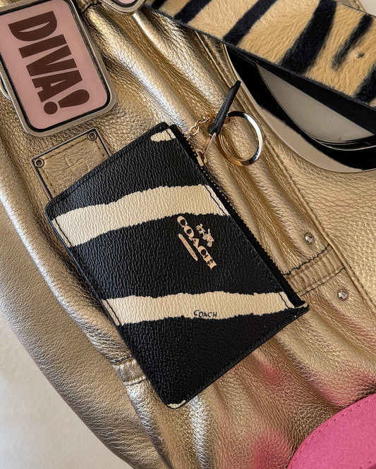 Coach Zebra Wallet