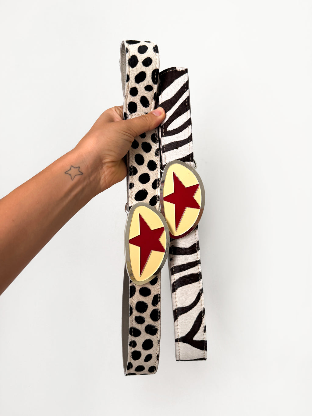 White Zebra Belt