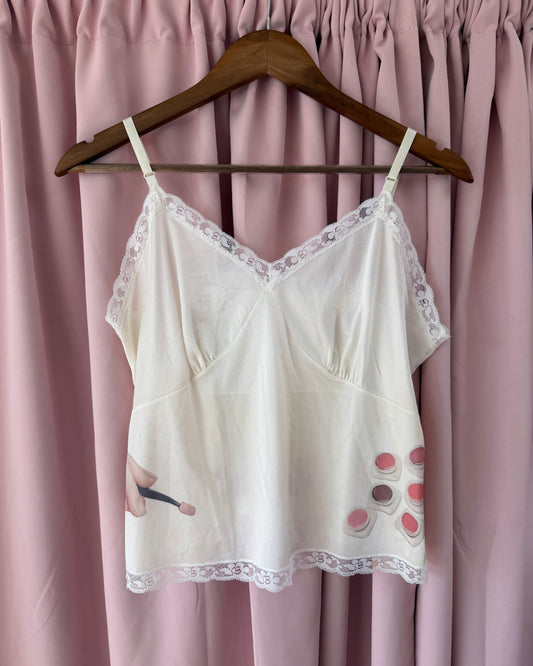 Vintage Makeup Graphic Top