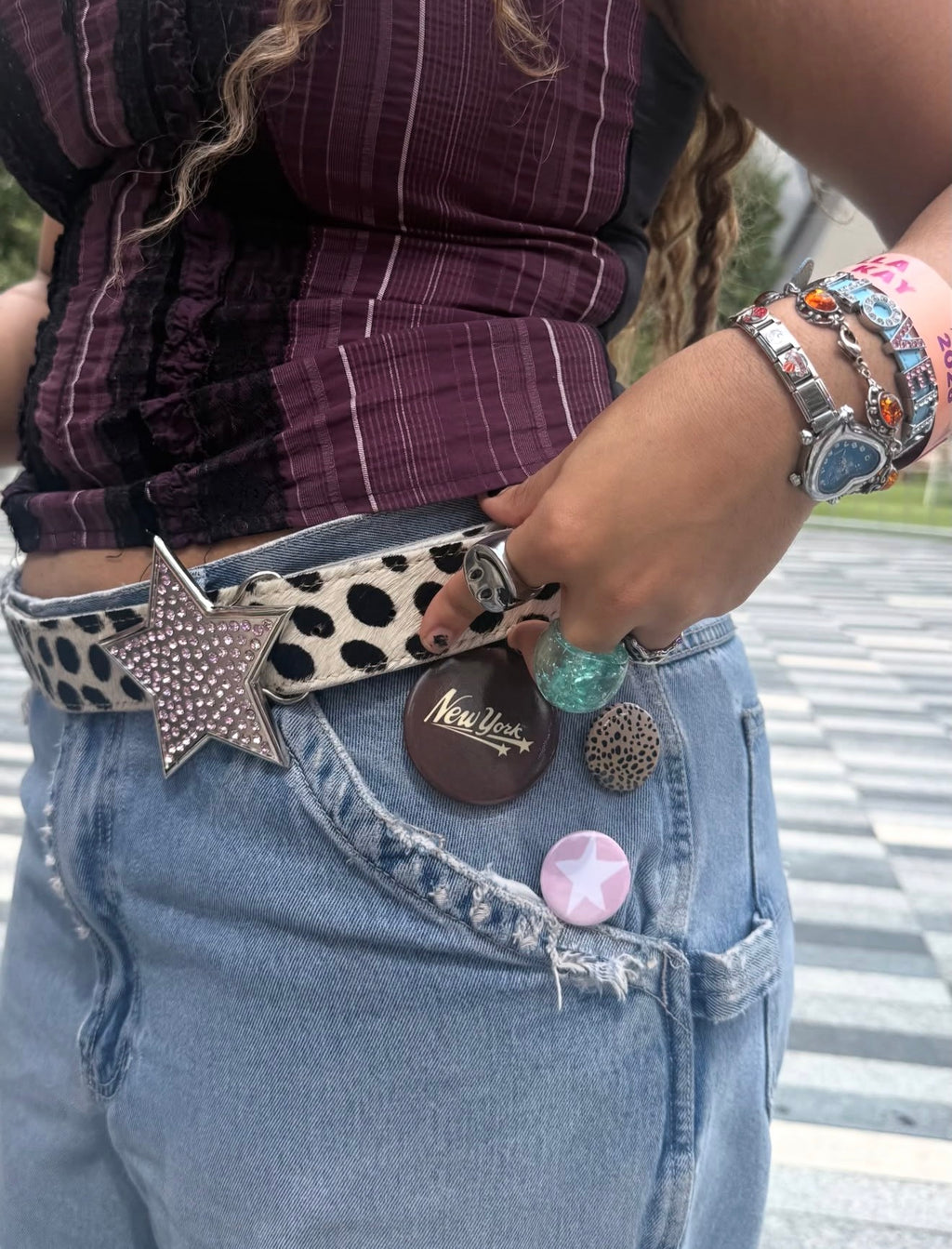 White Cheetah Belt