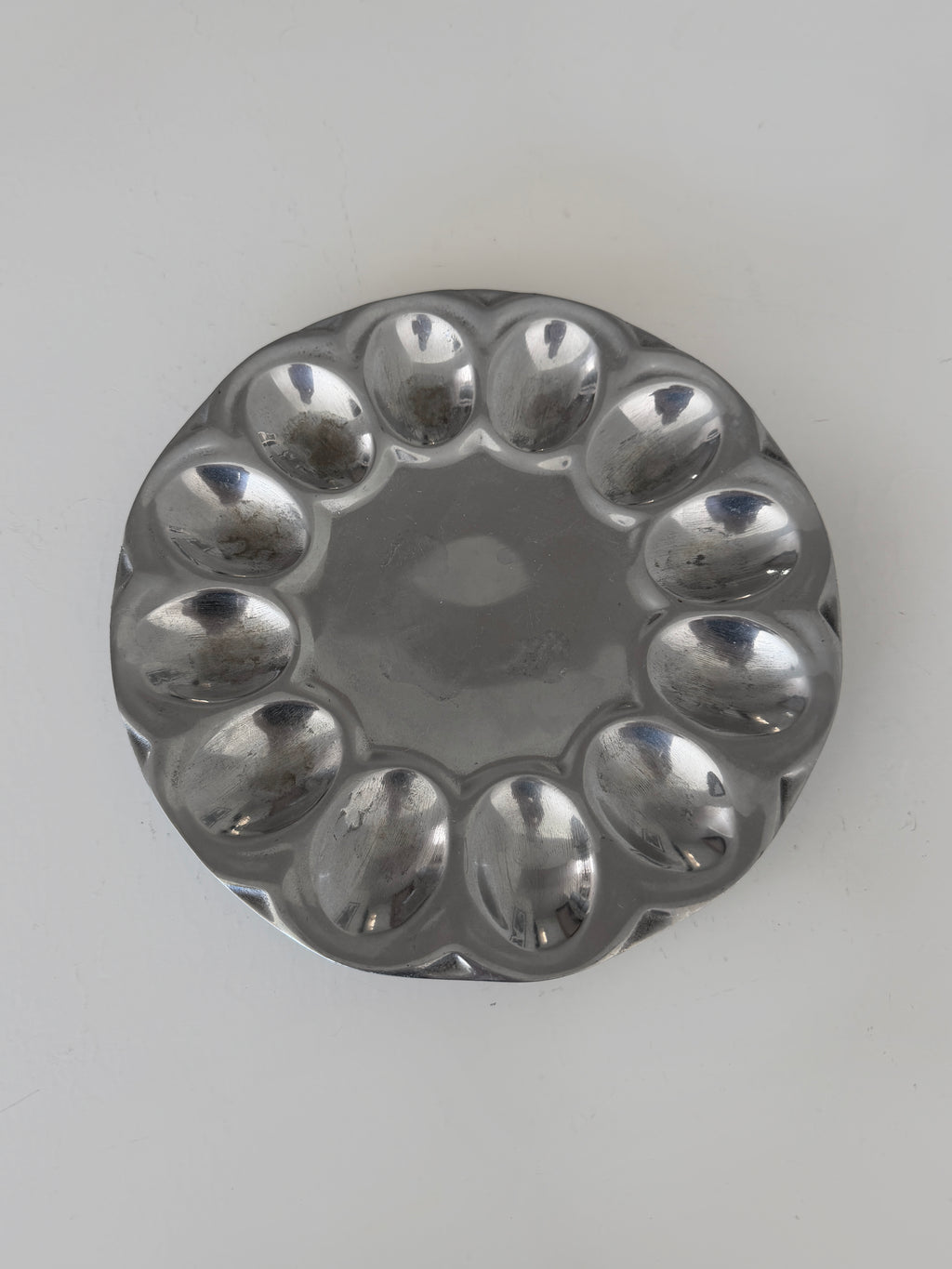 Silver Egg Dish