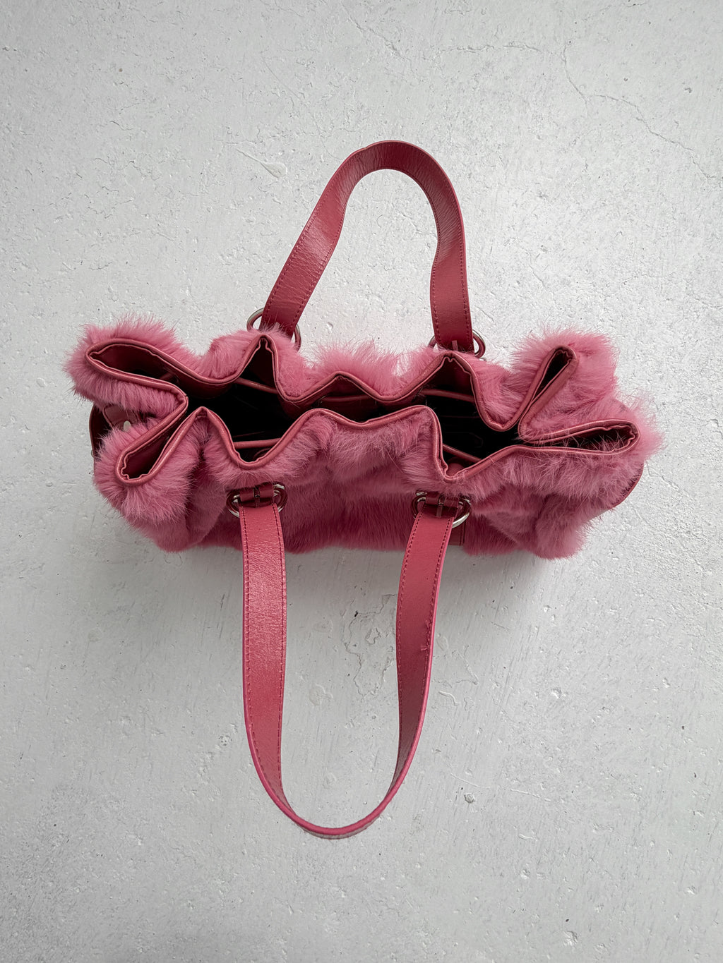 Pink Fur Tote