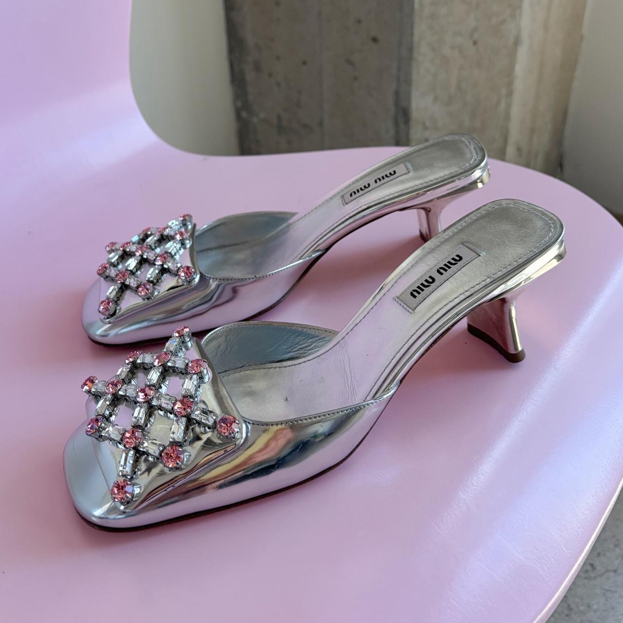 Miu Miu Crystal Mules