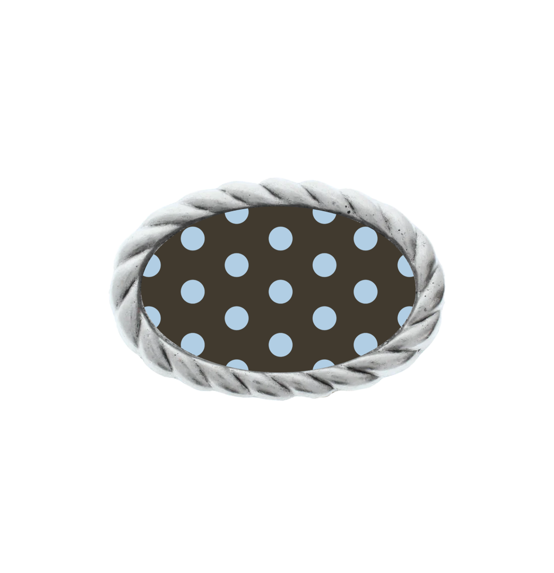 Blue Polka Buckle
