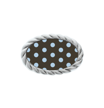 Blue Polka Buckle