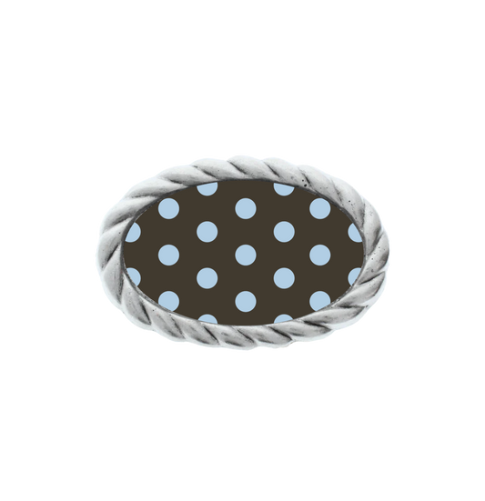 Blue Polka Buckle
